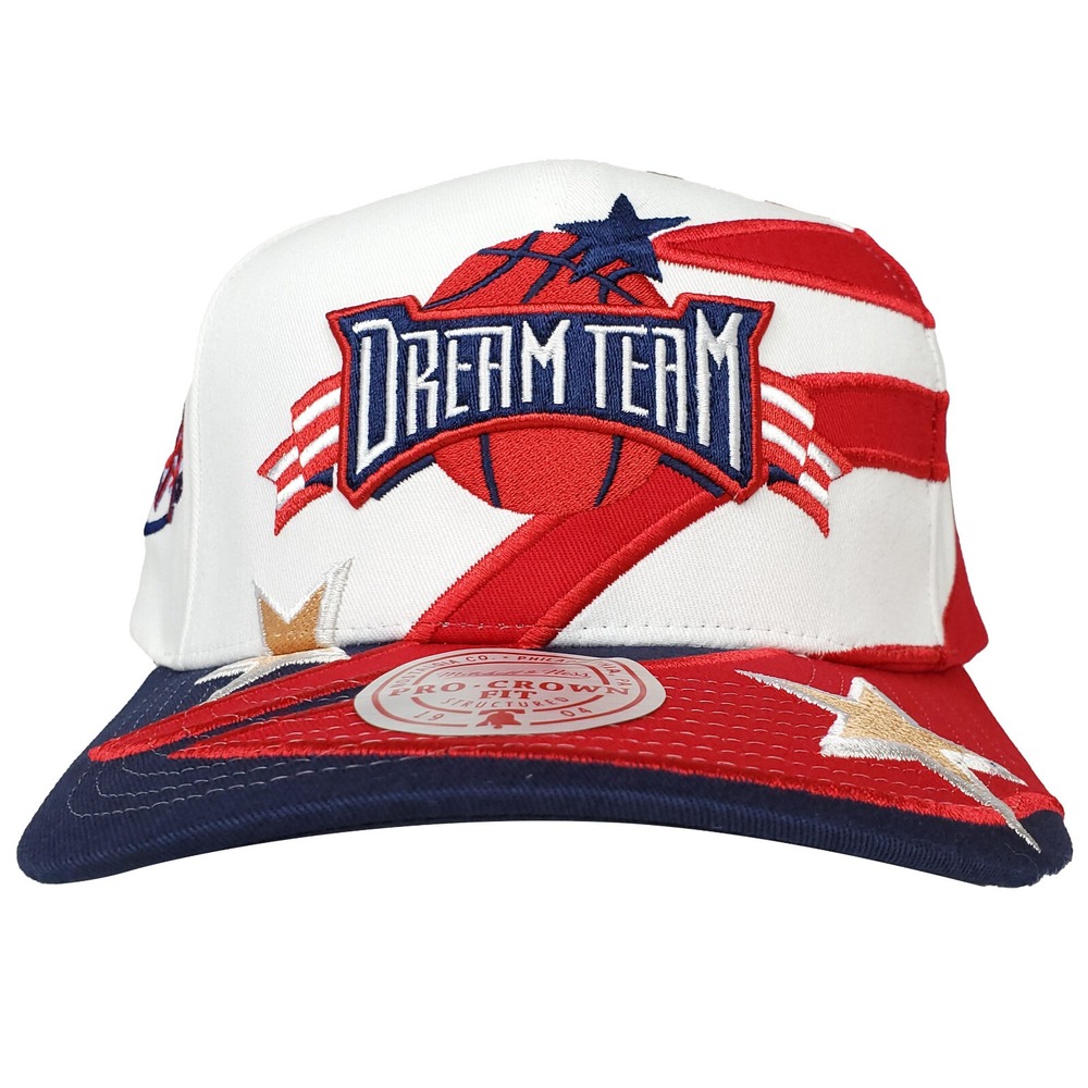 Just Don Dream Team Mitchell & Ness Pro‎ Fit Snapback Hat Cap Cut & Sew Art NWT